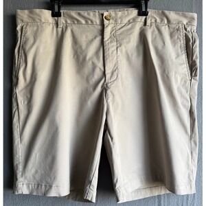 Vineyard Vines By Shep Lan Shorts Men Size 42 Beige Pockets Chino  Golf Preppy